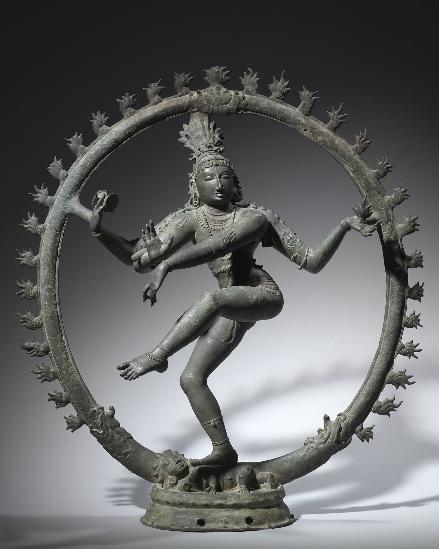 Shiva Nataraja, bronze, Chola period, about 1100, Tamil Nadu